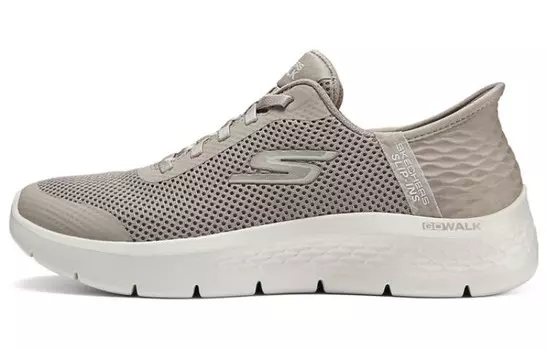 Кроссовки для бега Go Walk Flex женские с низким верхом, серо-коричневые Skechers