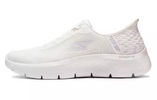 Кроссовки для бега Go Walk Flex женские с низким верхом, белые/фиолетовые Skechers