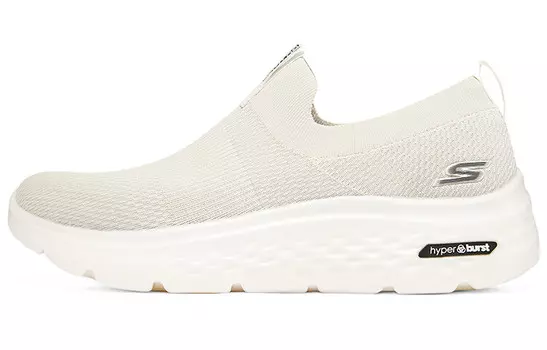 Кроссовки для бега Go Walk Hyper Burst для мужчин с низким верхом молочно-белого цвета Skechers