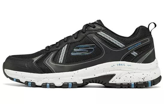 Кроссовки для бега Hillcrest мужские с низким верхом, черные/белые Skechers