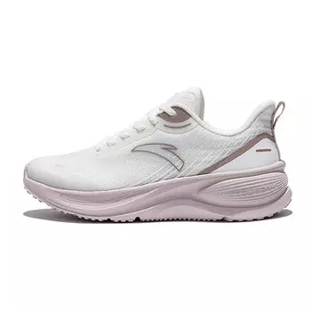 Кроссовки для бега из коллекции Running, женские, низкие, цвет слоновой кости, белый/лотосовый пепел Anta