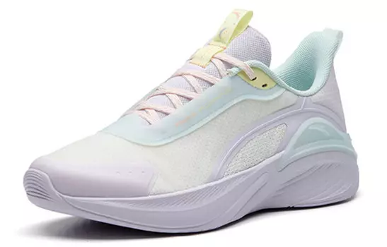 Кроссовки для бега из коллекции Running, женские, низкие, цвета слоновой кости/туманно-фиолетовый/ледяной пудрово-голубой Anta