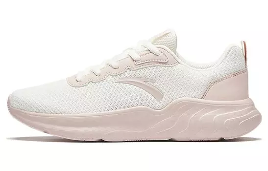 Кроссовки для бега из коллекции Running, женские, низкие, цвет слоновой кости, белый/лотосовый пепел Anta