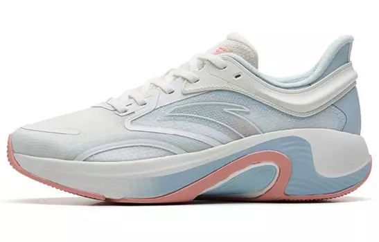 Кроссовки для бега из коллекции Running, женские, низкие, цвета слоновой кости/голубой фантом/невесомый красный цвет Cloud Anta