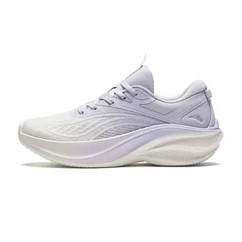 Кроссовки для бега из коллекции Running, женские, с низким верхом, цвет слоновой кости/светло-фиолетовый Anta