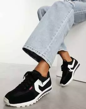 Кроссовки для бега Levi's Stryder из черной замши