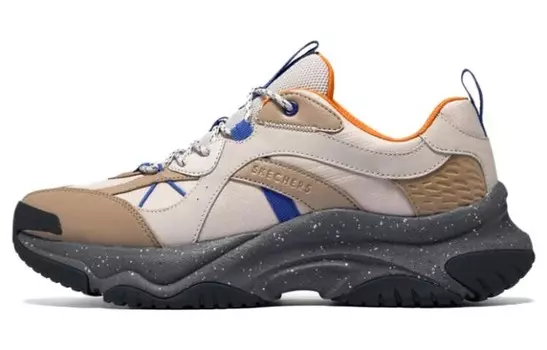 Кроссовки для бега Lifestyle для мужчин с низким верхом серо-коричневого цвета Skechers