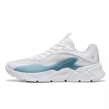 Кроссовки для бега Light LITE мужские с низким верхом синего цвета Qiaodan, цвет White/Rain Blue