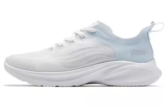 Кроссовки для бега Light Speed 2.0 женские с низким верхом, белые/королевские синие Qiaodan