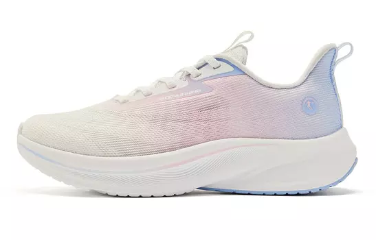 Кроссовки для бега Light Speed 4.0 женские с низким верхом, белые/синие Qiaodan