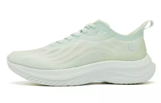 Кроссовки для бега Light Speed 4.0PLUS женские с низким верхом, прозрачные, зеленого цвета, селадонового цвета Qiaodan