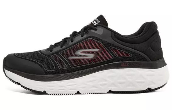 Кроссовки для бега Max Cushioning для мужчин с низким верхом, черные/красные Skechers