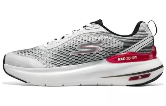 Кроссовки для бега Max Cushioning для мужчин с низким верхом белого/черного цвета Skechers