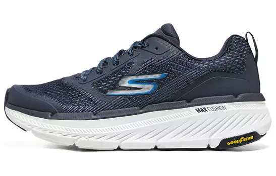 Кроссовки для бега Max Cushioning для мужчин с низким верхом, темно-синие Skechers