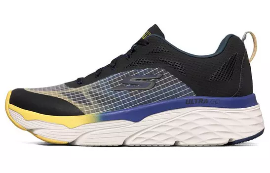 Кроссовки для бега Max Cushioning для мужчин с низким верхом, темно-синие Skechers