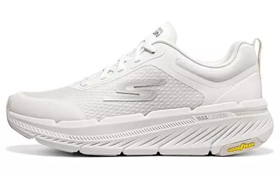 Кроссовки для бега Max Cushioning для мужчин с низким верхом белого цвета Skechers