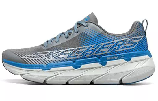 Кроссовки для бега Max Cushioning для мужчин с низким верхом, угольно-серые/синие Skechers