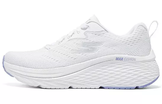 Кроссовки для бега Max Cushioning женские с низким верхом, белые/фиолетовые Skechers