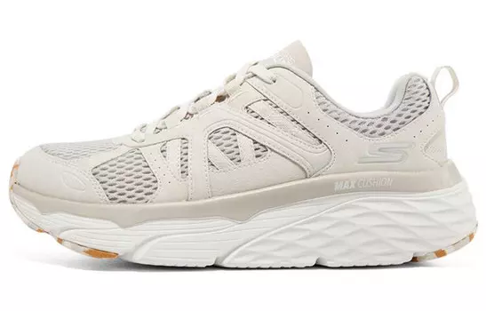 Кроссовки для бега Max Cushioning женские с низким верхом белого цвета Skechers