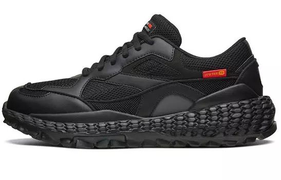 Кроссовки для бега Monster мужские с низким верхом черного цвета Skechers