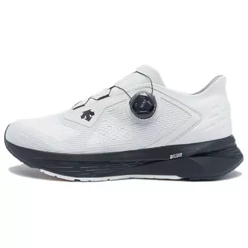 Кроссовки для бега мужские с низким верхом белые/черные Descente