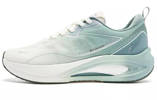 Кроссовки для бега Phantom CITY мужские с низким верхом цвета слоновой кости Mountain Shadow Green Qiaodan