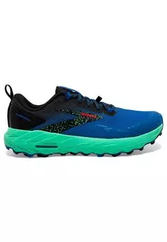 Кроссовки для бега по пересеченной местности Cascadia 17 Brooks, цвет victoria blue black spring bud