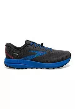 Кроссовки для бега по пересеченной местности Divide 4 Brooks, цвет ebony black victoria blue