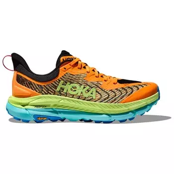 Кроссовки для бега по пересеченной местности Hoka Mafate Speed 4, цвет Solar Flare/Lettuce