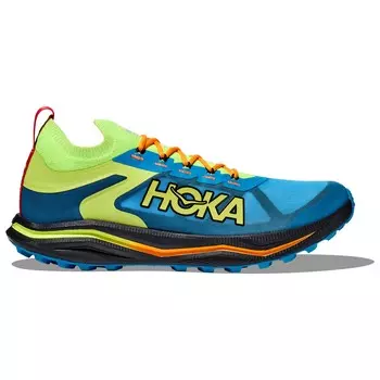 Кроссовки для бега по пересеченной местности Hoka Zinal 2, цвет Diva Blue/Lettuce