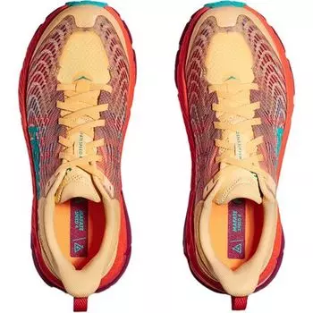 Кроссовки для бега по пересеченной местности Mafate Speed 4 женские HOKA, цвет Impala/Flame