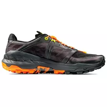 Кроссовки для бега по пересеченной местности Mammut Sertig TR Low, цвет Black/Dark Tangerine
