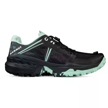 Кроссовки для бега по пересеченной местности Mammut Women's Sertig TR Low, цвет Black/Neo Mint