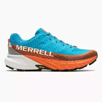 Кроссовки для бега по пересеченной местности Merrell Agility Peak 5 для мужчин, синий/оранжевый
