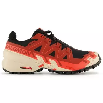 Кроссовки для бега по пересеченной местности Salomon Speedcross 6 GORE TEX, цвет Black/Red Dalhia/Poppy Red