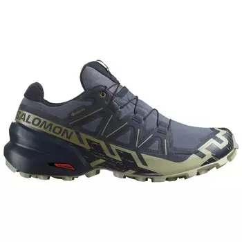 Кроссовки для бега по пересеченной местности Salomon Speedcross 6 GORE TEX, цвет Grisaille/Carbon/Tea