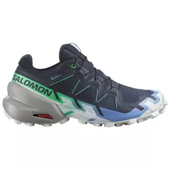 Кроссовки для бега по пересеченной местности Salomon Women's Speedcross 6 GORE TEX, цвет Carbon/Provence/White