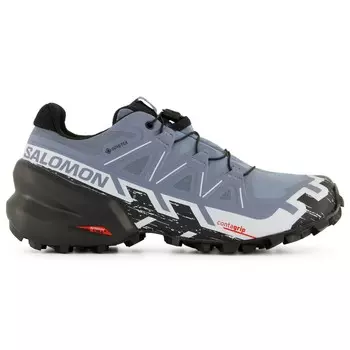 Кроссовки для бега по пересеченной местности Salomon Women's Speedcross 6 GORE TEX, цвет Flint Stone/Black/Heather