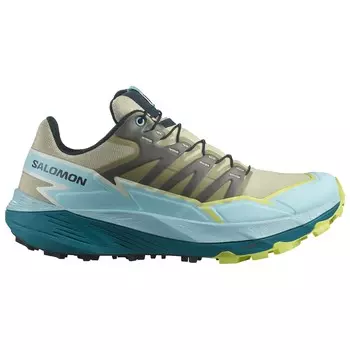 Кроссовки для бега по пересеченной местности Salomon Women's Thundercross, цвет Alfalfa/Tanager Turquoise/Sunny Lime