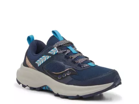 Кроссовки для бега по пересеченной местности Saucony Excursion TR17 — женские, цвет: темно-синий/голубовато-серый