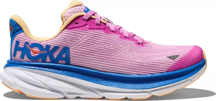 Кроссовки для бега по шоссе Clifton 9 — детские HOKA, розовый