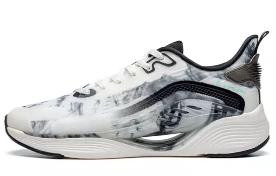 Кроссовки для бега Qing Feng 5.0 мужские с низким верхом Sail белые/черные Xtep