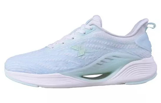 Кроссовки для бега Qing Feng 5.0 женские с низким верхом, парусные, белые/пенопластовые, синие/пенопластовые, зеленые Xtep