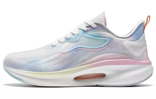 Кроссовки для бега Qing Feng 6.0 женские с низким верхом, белые/розовые/фиолетовые Xtep