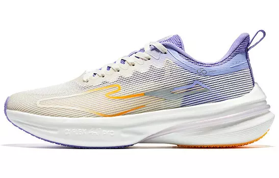 Кроссовки для бега Qitan 4.0 Pro для мужчин с низким верхом Oak Bud White/Purple Erke