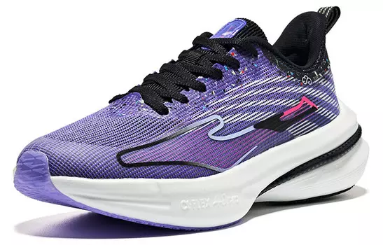 Кроссовки для бега Qitan 4.0 Pro для мужчин с низким верхом, сигнальный фиолетовый / флуоресцентный яркий солнечный порошок Erke