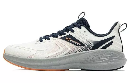 Кроссовки для бега QU!KFOAM мужские с низким верхом, белый/синий 361°