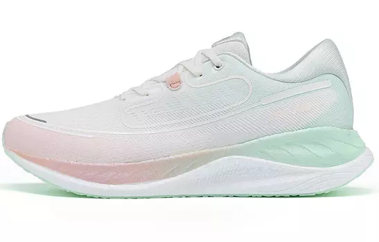 Кроссовки для бега Race 360 1.0 женские с низким верхом, парусные, белые/пенистые, зеленые Xtep