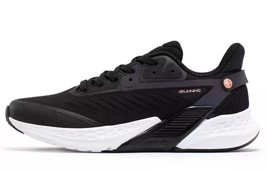 Кроссовки для бега Rain Screen женские с низким верхом цвета обсидиан черный/розовый золото 361°