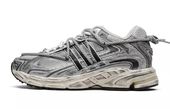Кроссовки для бега Response унисекс с низким верхом серебристо-белый Adidas Originals